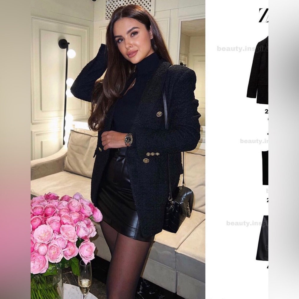 Zara tweed blazer